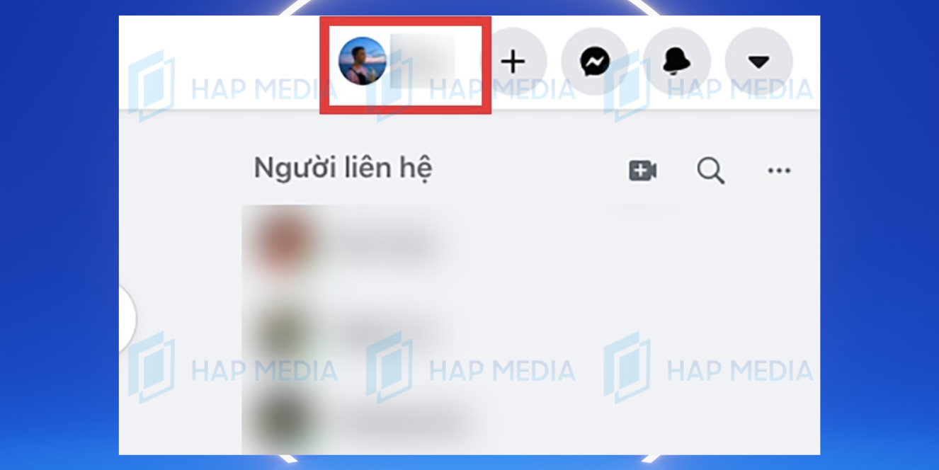 Bước 1: Mở Facebook trên máy tính, chạm ảnh đại diện ở góc trên phải.