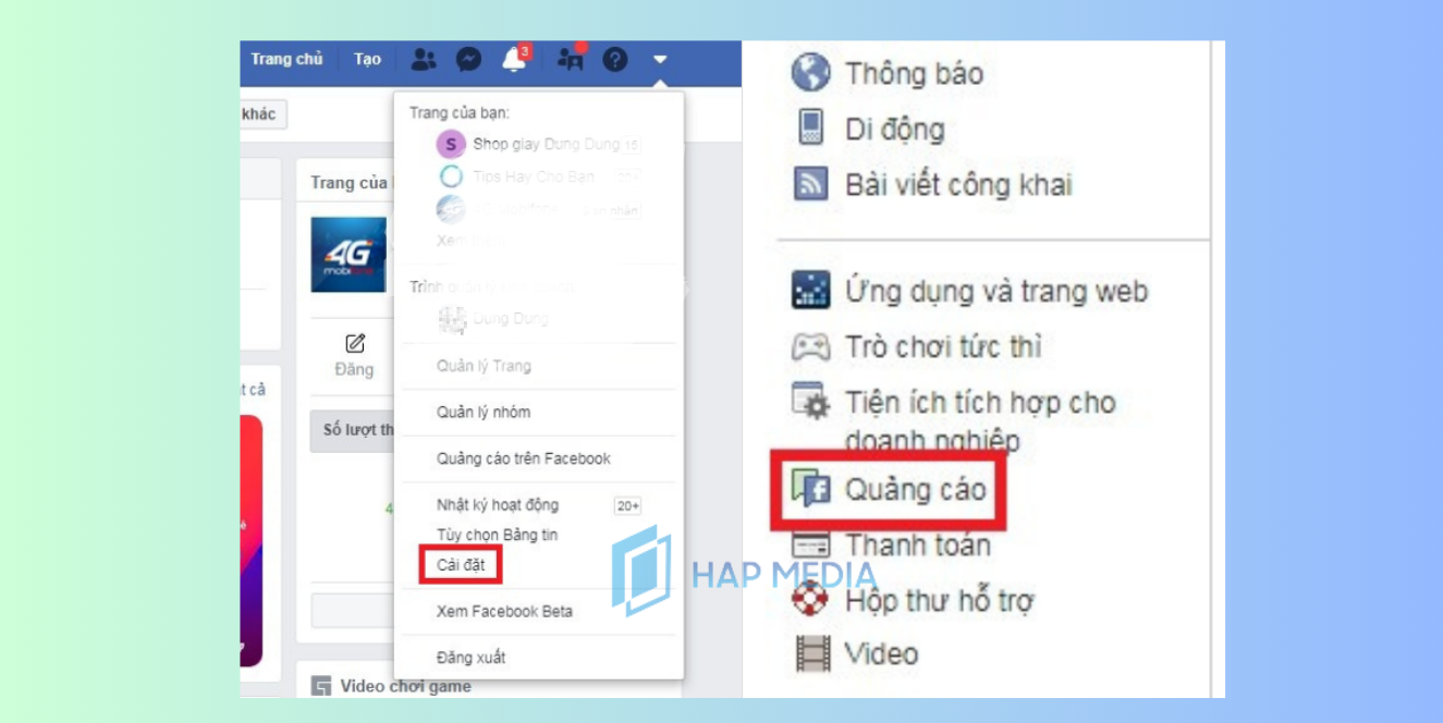 Cách chặn quảng cáo trên Facebook khi xem video bước 1