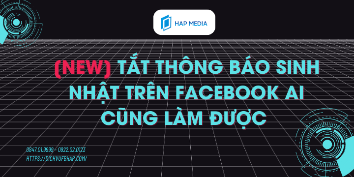 cách tắt thông báo sinh nhật trên facebook