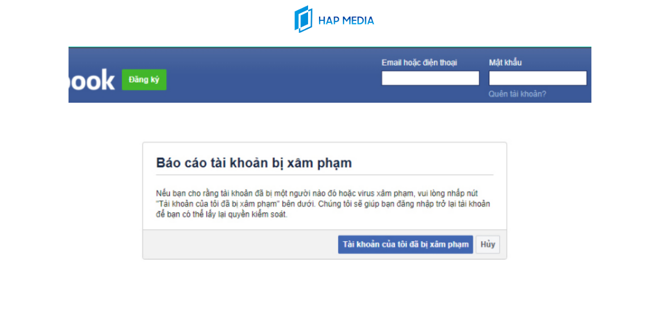 facebook bị lỗi đăng nhập không mong muốn