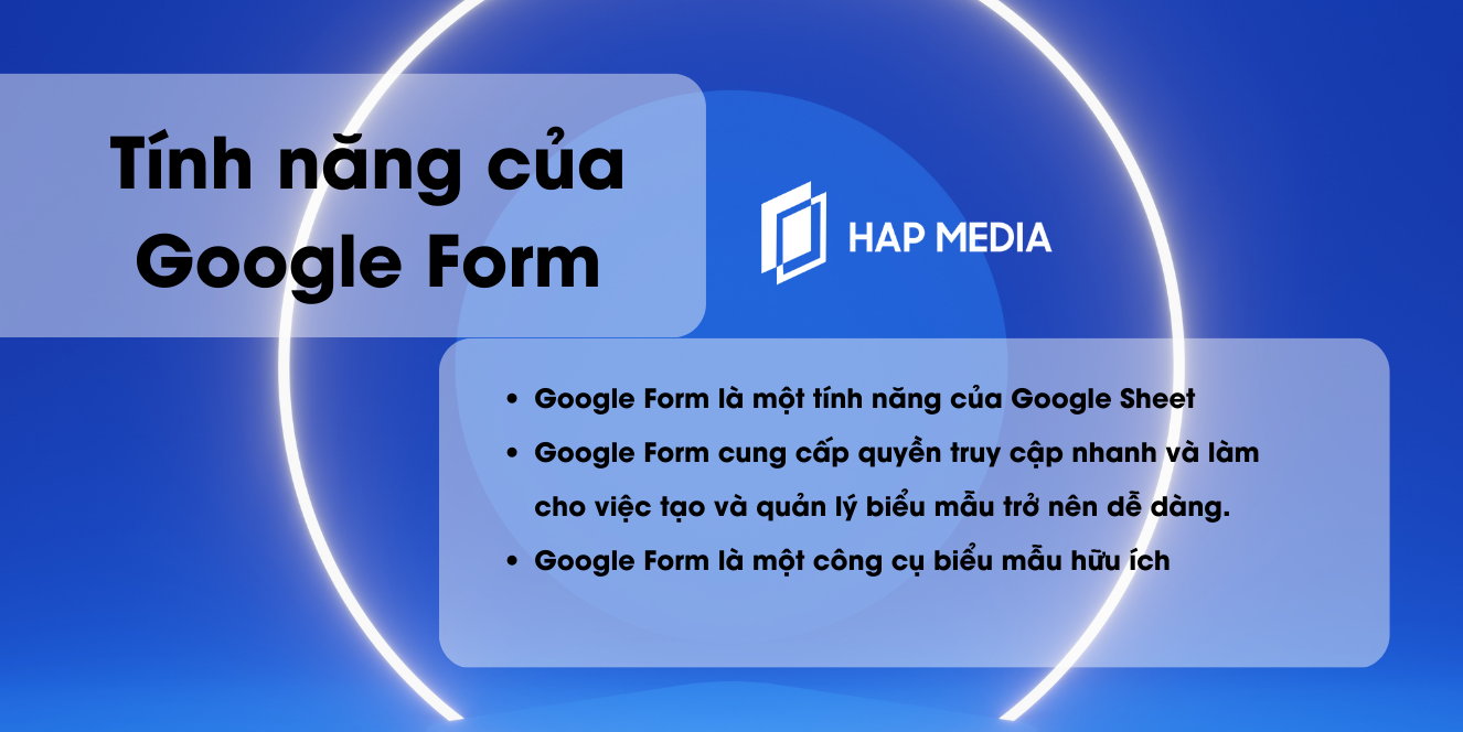 Tính năng của Google Form