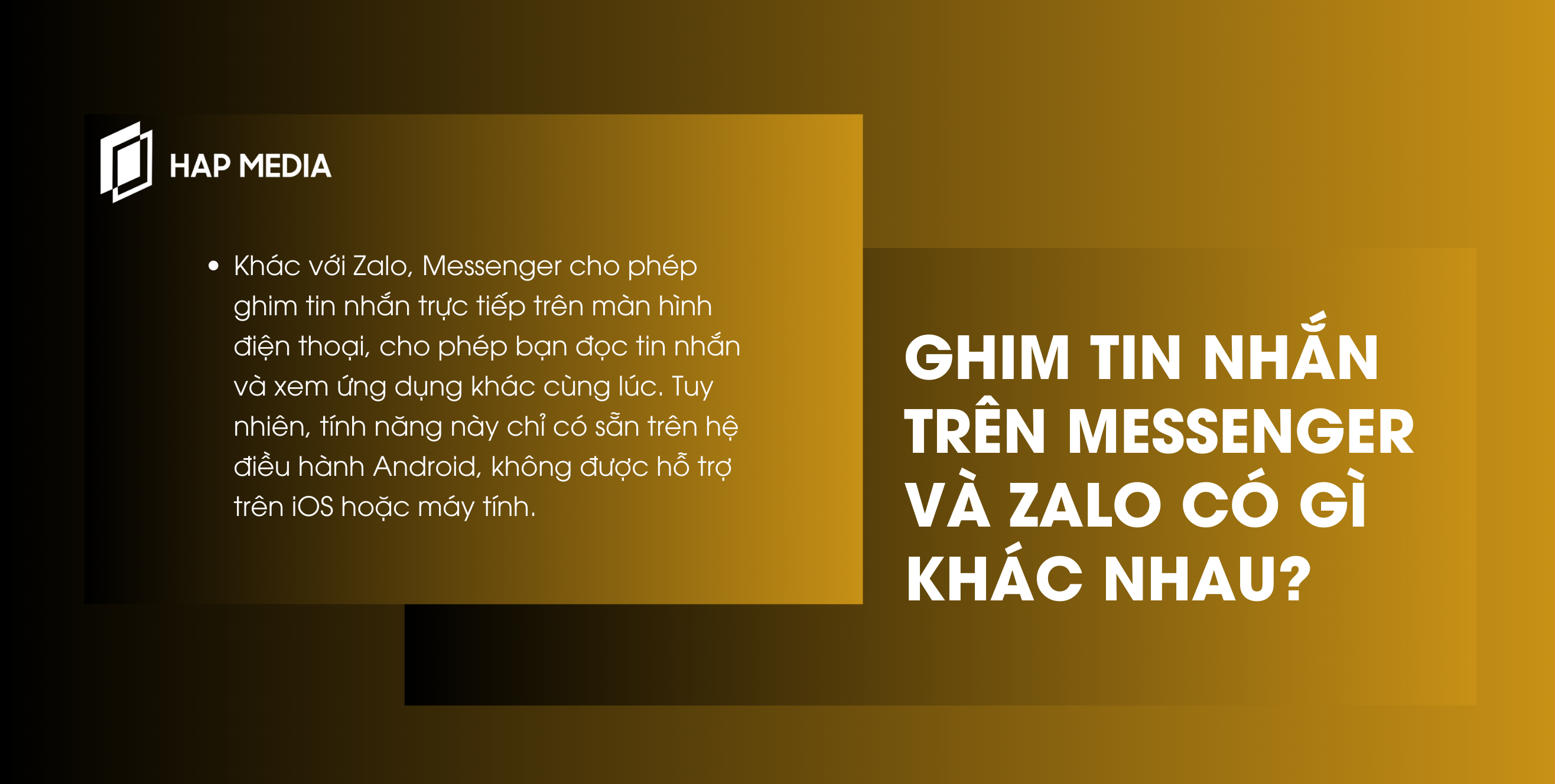 Ghim tin nhắn trên Messenger và Zalo có gì khác nhau? cách ghim tin nhắn trên messenger