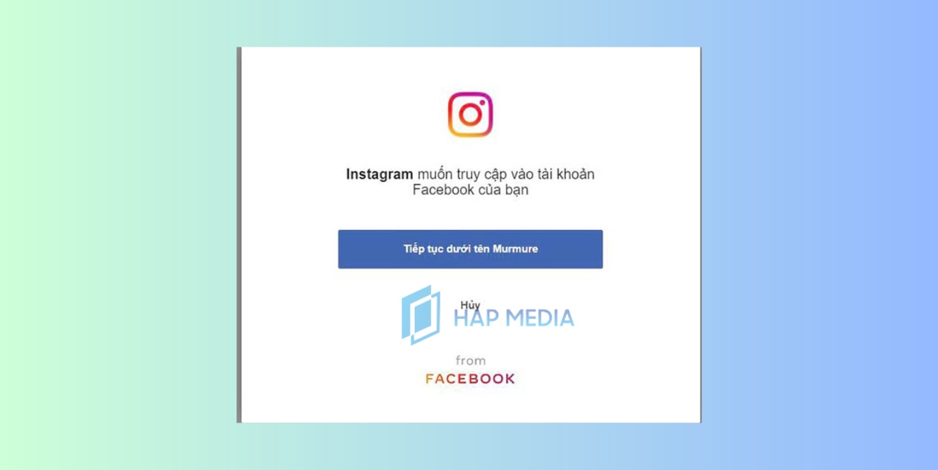 Cách liên kết Instagram với Facebook trên máy tính bước 3