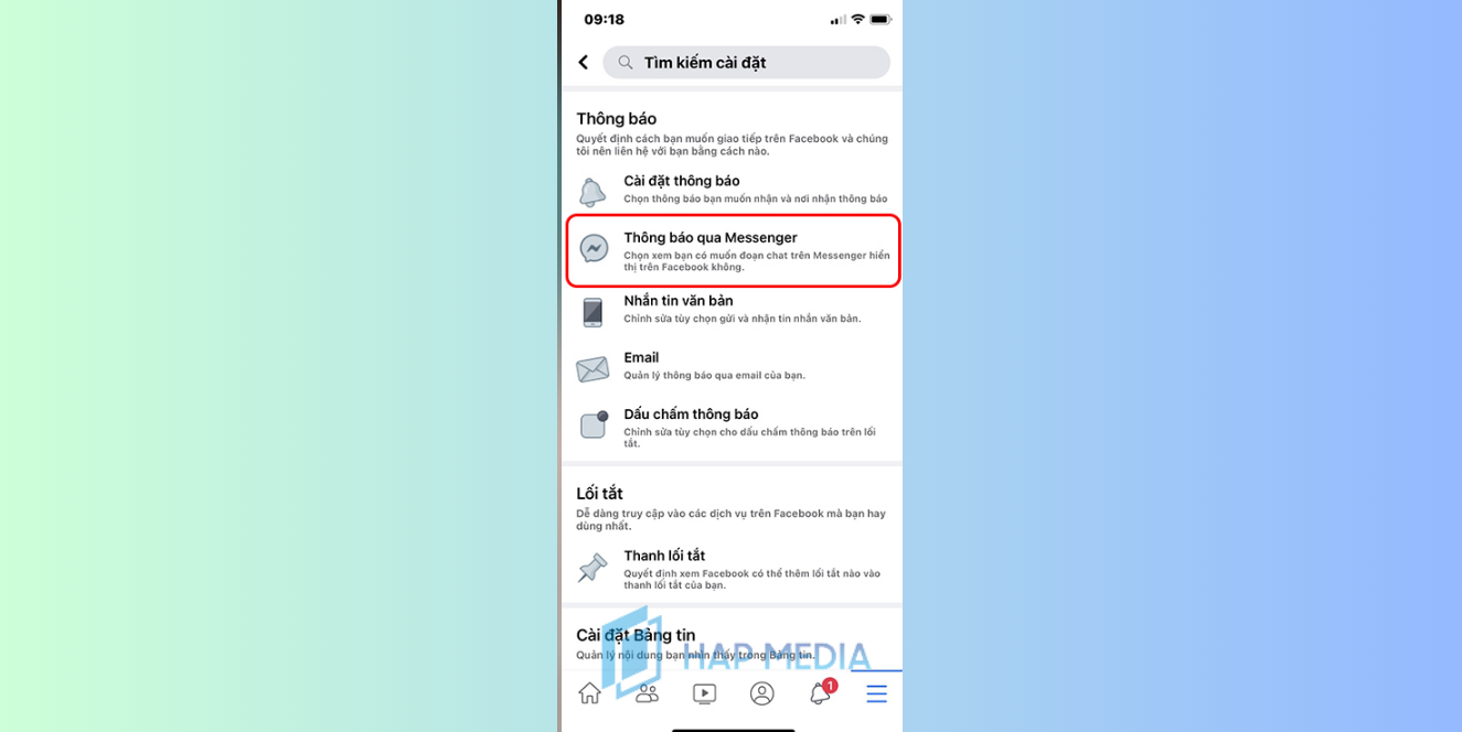 Cách bật bong bóng chat Messenger trên iPhone, thiết bị iOS