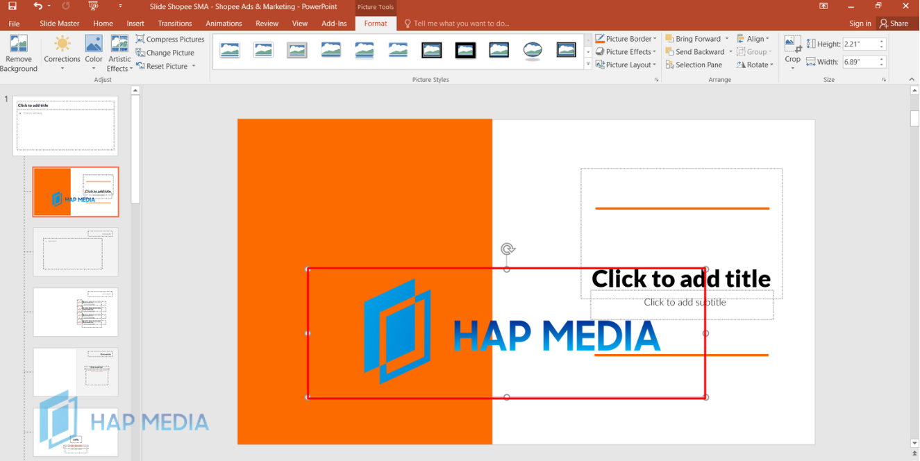 Cách chèn Logo vào PowerPoint cho tất cả slide bước 2