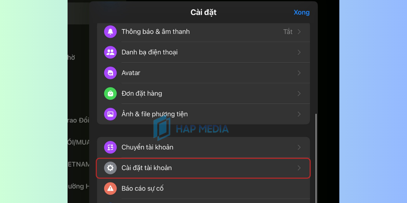 Cách đăng xuất Messenger trên iPad bằng Messenger bước 3