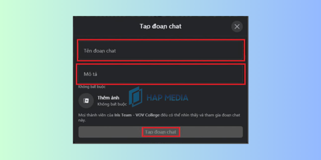Cach Tao Nhom Messenger Tren May Tinh