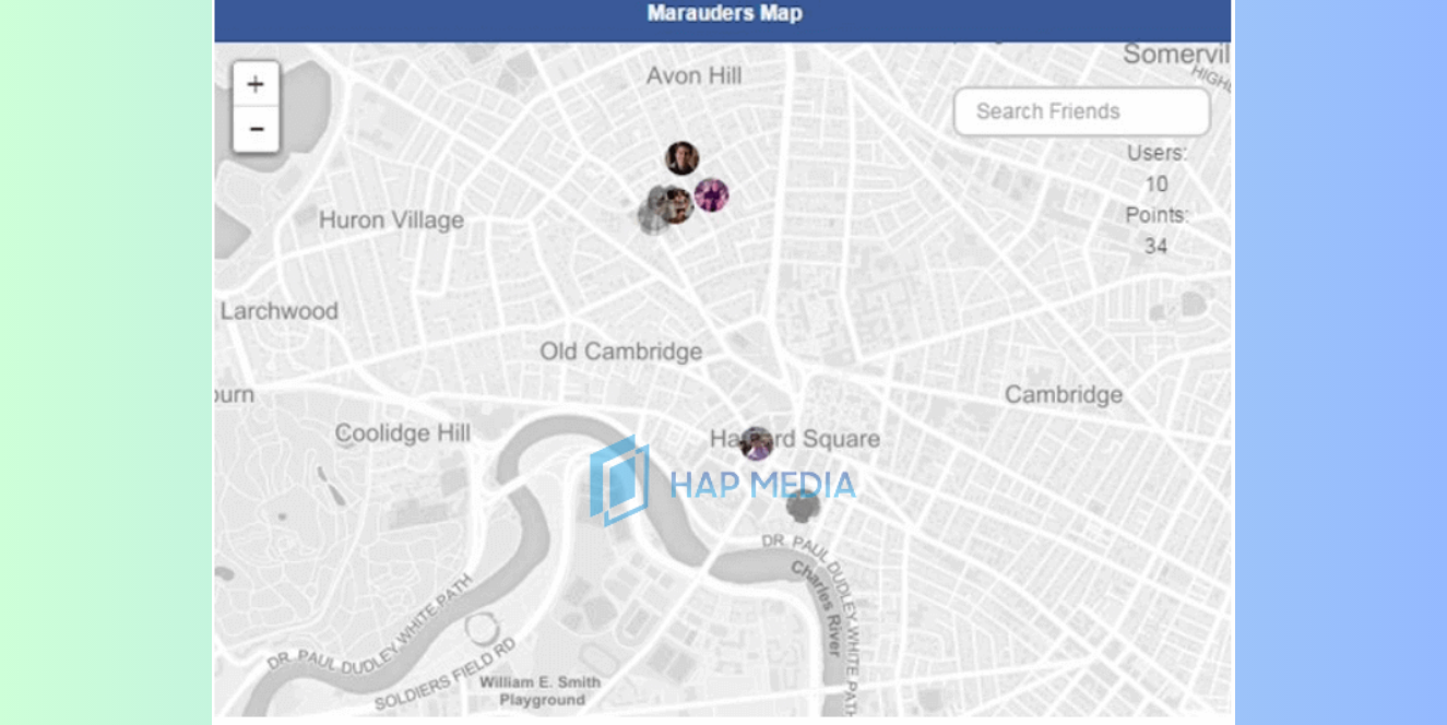 Cách xác định vị trí của người khác qua Messenger bằng Marauder’s Map