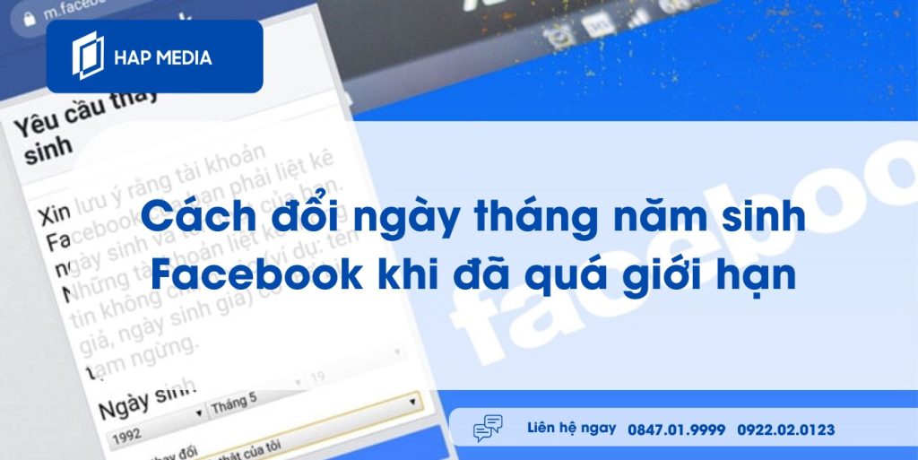 Cách đổi ngày tháng năm sinh facebook