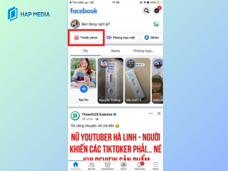 Hướng dẫn cách tạo Reels Facebook bằng điện thoại dễ nhất 3 HAP MEDIA