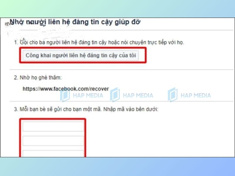 Facebook bị khóa vì sử dụng tên giả? Xem cách xử lý nhanh nhất! 6 Dùng người liên hệ đáng tin cậy
