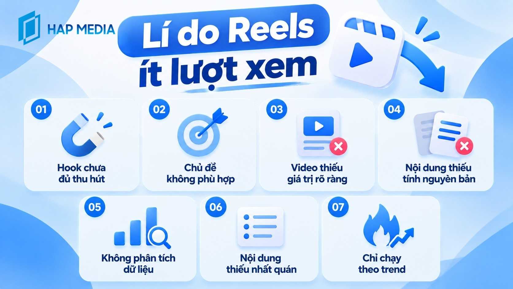 Làm sao để Reels được đề xuất? Cách tăng reach hiệu quả 4 lí do reels ít lượt xem