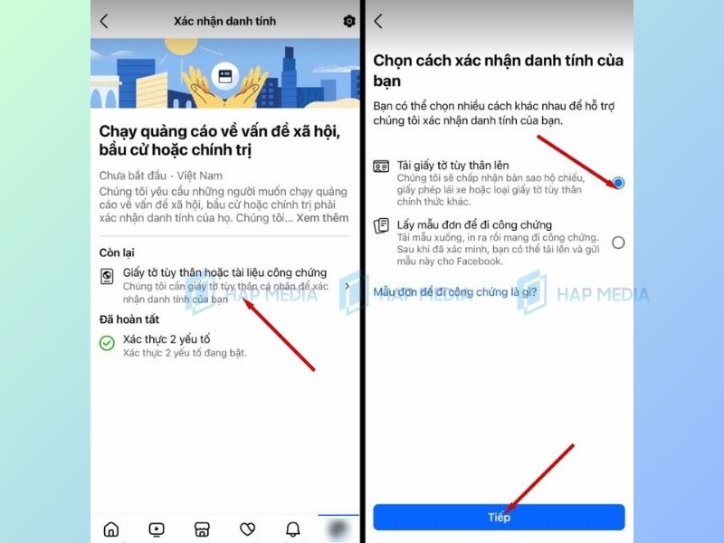 Facebook bị khóa vì sử dụng tên giả? Xem cách xử lý nhanh nhất! 5 B2: Xác minh danh tính