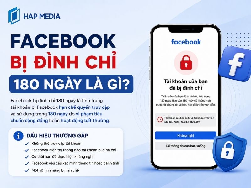 Facebook bị đình chỉ 180 ngày là gì?