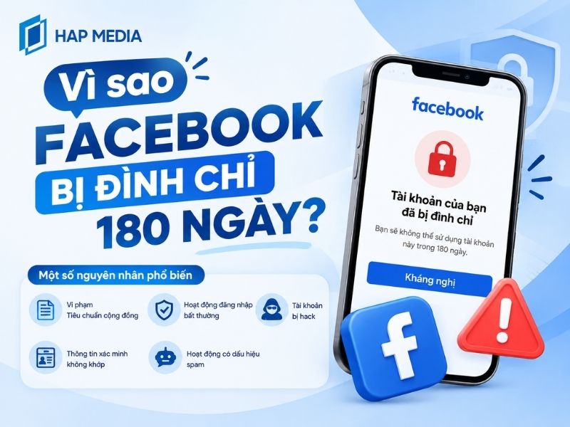 Vì sao Facebook bị đình chỉ 180 ngày?